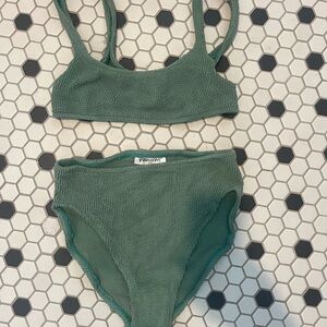 YouSwim Sage Green Textured Bikini